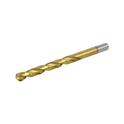 9.2mm Drilling Dia Titanium Plated 2 Flutes Straight Shank Twist Drill Bit