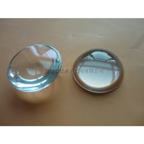 LED glass lens Diameter 30MM Height 12MM and 6.9MM Plano convex lens ,power LED lens