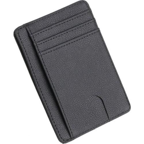 Slim Wallet | RFID Blocking Minimalist Credit Card Holder, Leather Wallet Credit ID Card Holder Purse Money Case for Men Women