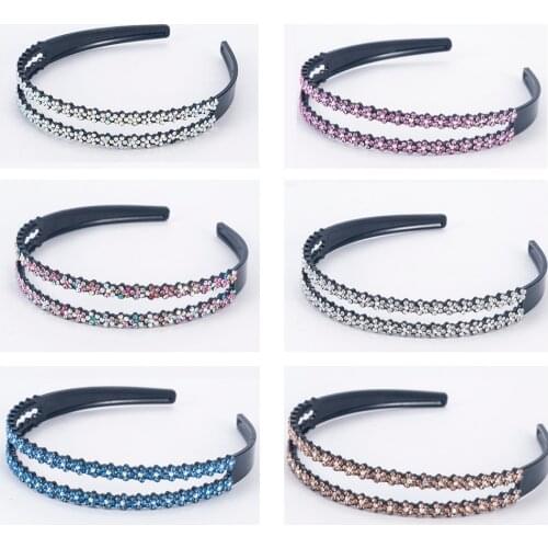 Womens Cute Girls Hairband Headband Flower Rhinestone Hair Bands Hoop Accessories Elegant Wedding Bridal Hair Accessories