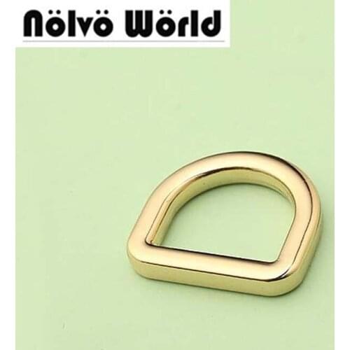 100pcs 4 colors Closed D ring Square edge inside 13mm 1/2" gold color rings,alloy metal d-ring