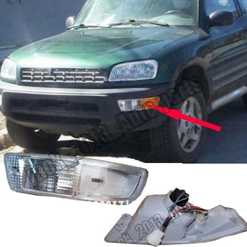 For 1998-1999 Toyota RAV4 Car Front Bumper Fog&Driving Lights Housing COVER 2PCS
