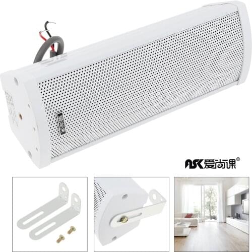 20W Mini Rectangular Outdoor Wall-mounted Waterproof Speaker Public Broadcast Speaker for Park School Shopping Mall Railway