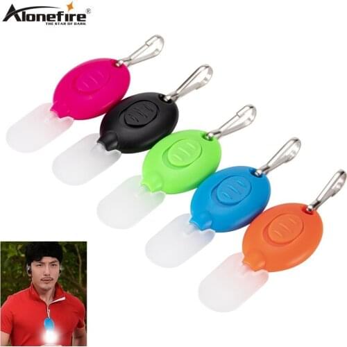 Alonefire Y03 2PCS Mini Pocket LED Flashlights Portable Keychain Keyring Handy LED Light Camping Flashlight Torch Lamp Lights