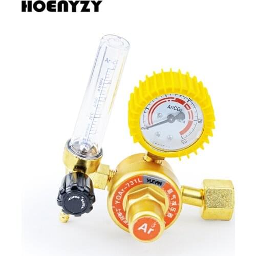 Argon CO2 Mig Tig Flow Meter G5/8" 0-25Mpa Gas Regulator Flowmeter Welding Weld Gauge Argon Regulator Pressure Reducer Valve
