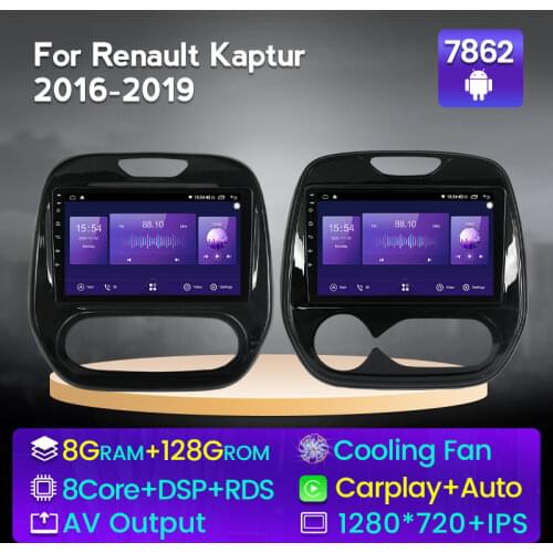 NaviFly 2din DSP 8core 6GB+128GB QLED 1280*720 4G carplay car video multimedia Autoradio player For Renault Kaptur 2016 - 2019