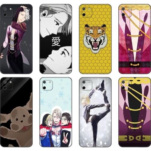 Black tpu Case For OPPO Realme C11 C20 C21 Case Back Cover Bumper Yuri plisetsky tiger