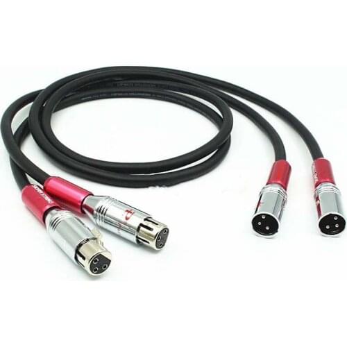 Colleimage Hifi audio monster 500 pure copper audio interconnect cable with carbon fiber XLR plug