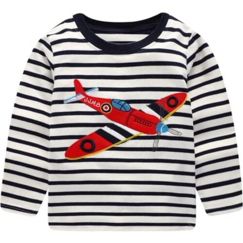 Jumping Meters Boys Long Sleeve Tops Clothes 2018 Brand Engineering Car Kids T-shirts Clothing Children Shirts Autumn Cotton