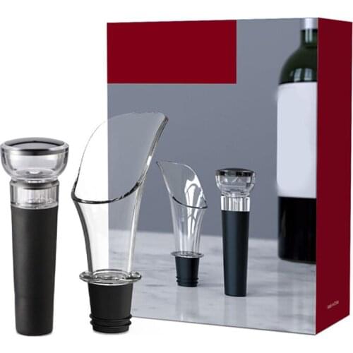 Red Wine Retain Freshness Bottle Stopper Pourer Wine Pourer Decanter Wine Stopper Electric Corkscrew Accessorie Bar Kitchen Tool