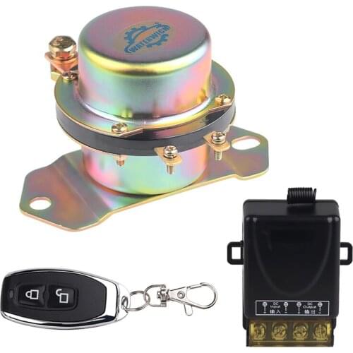 Remote Control Truck Car Battery Isolator 100A 12v Electromagnetic Latching Relay Vehicle Battery Switch Disconnect Cut Off