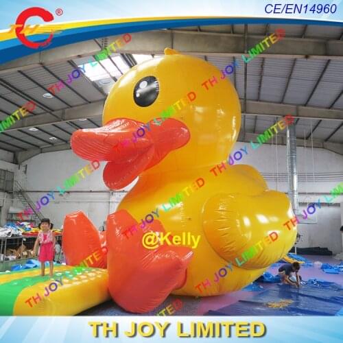 Giant inflatable yellow duck for water advertising, air tight yellow duck models