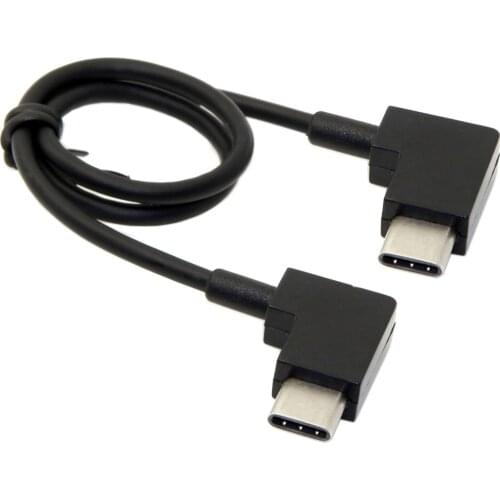 Type-C to Type-C Data Remote Controller Adapter Cable Converter Cord for FPV DJI Mavic Pro Platinum Accessories 30cm Black