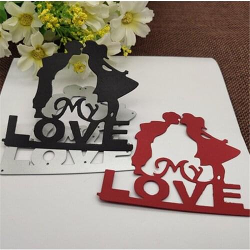 Love Groom Frame Wedding Invitation Metal Cutting Dies Craft Stamps die Cut Embossing Card Make Stencil Frame Art Cutte