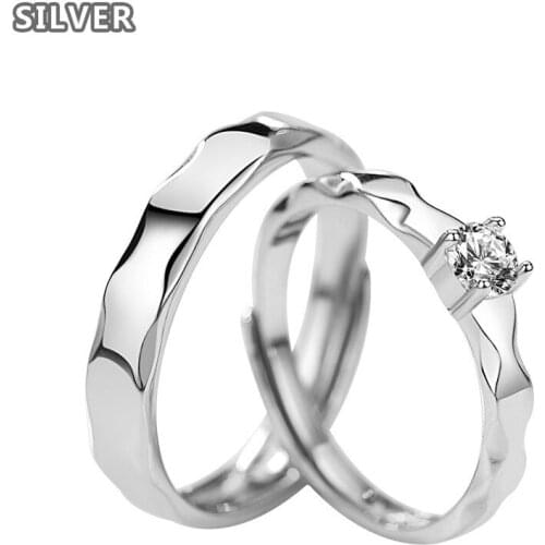 S925 sterling silver ring for men, women Japan and South Korea simple couple ring ring for Valentines Day wedding exchange ring