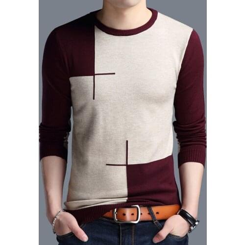 Mens Sweater New Autumn Fashion Brand Clothing Pullover Men Breathable Slim Fit Man Pullover Knitted Sweater Asian Size 4XL