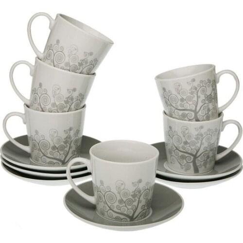 Piece Coffee Cup Set Revery Porcelain (6 Pieces)