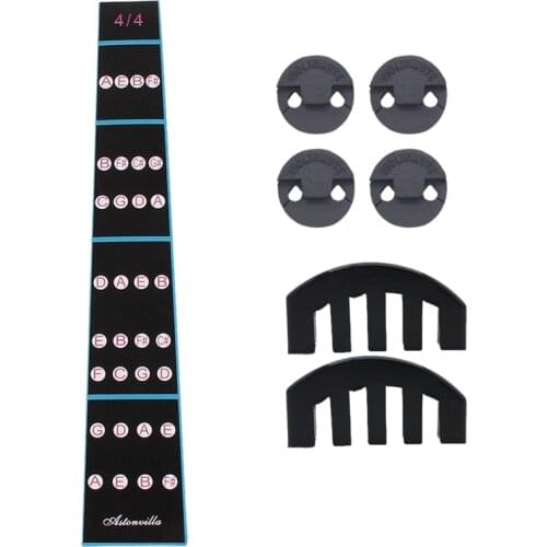4/4 Violin Practice Mute Fingerboard Stickers Set Violin Volume Control Five Claw Round Violin Accessories