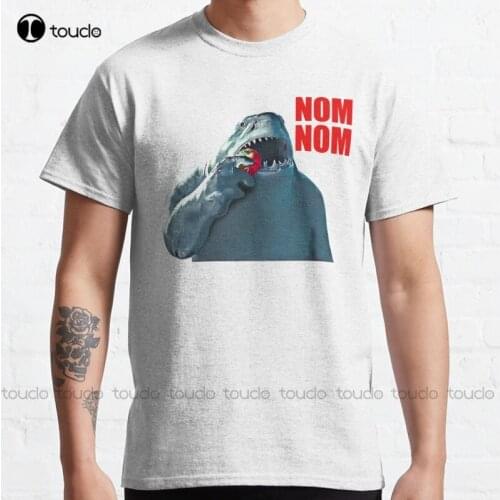 New King Shark Nom Nom Nom Nom Hungry Nanaue Classic T-Shirt Baseball Shirt Women Cotton Tee S-5Xl
