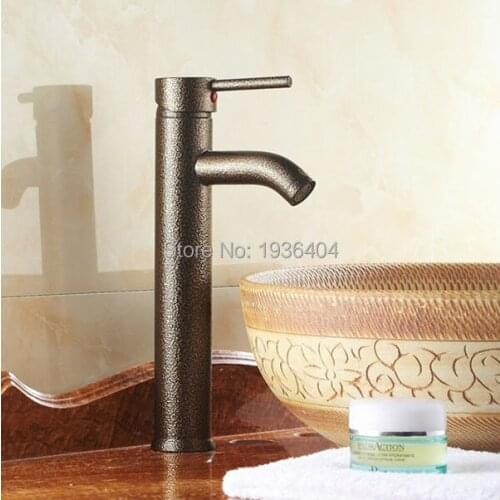 New Luxury Ancient Roman Bronze Bathroom Mixer Taps Deck Mounted Single Holder Kitchen Faucets RB1002