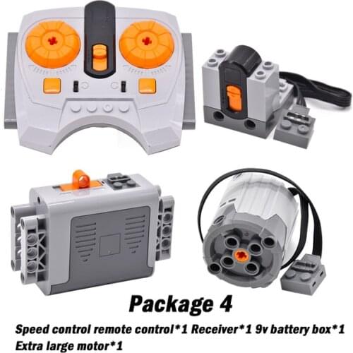 Set Sell High-tech Parts Motor Sets multi power functions tool servo blocks train 8293 8883 motor PF model Kits building Blocks