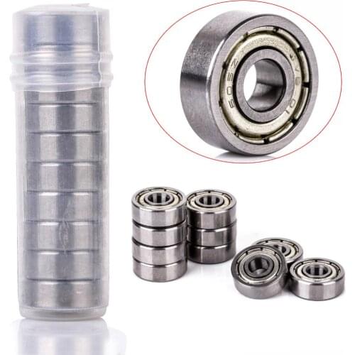 10PCS 605-ZZ Deep Groove Bearing High Quality Metal Shielded Miniature Radial Ball Bearings 5x14x5mm For RC Cars Trucks Mayitr