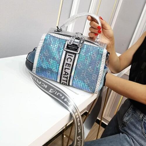 Top Handle Tote Bags for Women Shining Sequines Ita Bag Luxury Designer Purses and Handbags High Quality Sac A Main