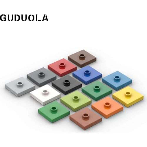 Guduola Building Block 87580 Special Plate 2x2 with Groove and 1 Center Stud MOC Assembly Techinic Brick Parts 80pcs/lot