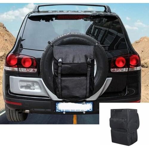 Organizer Bag for Jeep Wrangler JK YJ TJ JL & Unlimited Cargo Storage Bag Spare Tire Backpack SUV Spare Tire Trash Bag