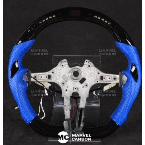 LED Performance Steering Wheel Display Compatible Mustang + 100% Real Carbon Fiber