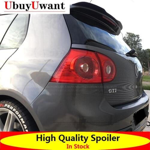 UbuyUwant Rear Roof Lip Spoiler For VW MK5 GTI Hatchback Spoiler High Quality ABS Glossy Black Car Tail Wing Decoration