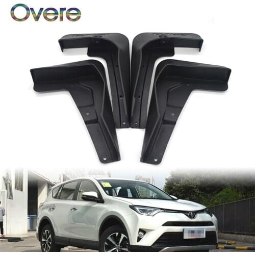 OVERE Car Front Rear Mudguards For Facelifted Toyota RAV4 2016 2017 2018 Set Molded Accessories Mudflaps Car-styling 4Pcs Fender