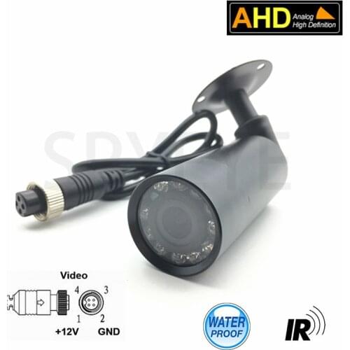 1080P AHD Sony 323 Waterproof Mini IR Bullet Camera With Aviation Connector Outdoor Waterproof CCTV Camera Security For Car