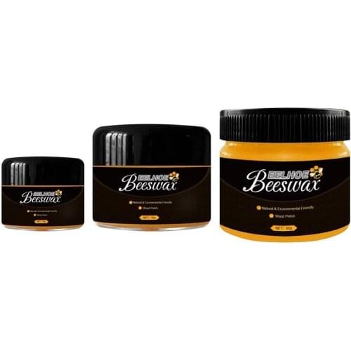 1 PCS Natural Pure Wood Seasoning Beeswax Waterproof Wood Care Bee-wax Furniture Cleaner Polisher Wax Soluti Complete K9L8