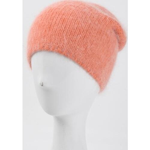 Women Hat Angora Winter Beanie Knit Autumn Warm Slouchy Skiing Accessory For Teenagers Sports Outdoor