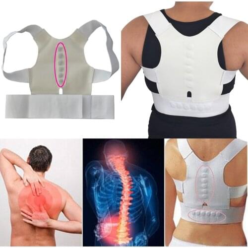 Women Back Brace Support Posture Corrector Corset Lumbar Support Belt Upper Back Posture Correction Magnetic Therapy Pain Relief