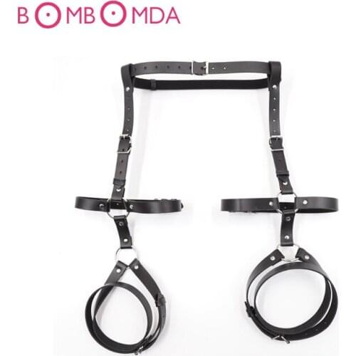 Female Chastity Belts Sex Products Exotic Leather Bondage Black Sexy Chastity Belt Adjustable