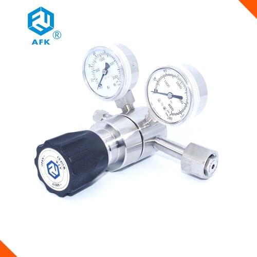 1/4"compression fitting outlet cylinder G5/8" CGA320 CGA580 CGA540 150bar inlet co2 propane nitrogen gas cylinder regulator