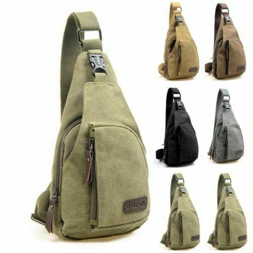 2020 Dropship Useful Man Chest Sling Crossbody Bag Casual Travel Canvas Messenger BackBags Mens Shoulder Bag Bolsos VIP Link