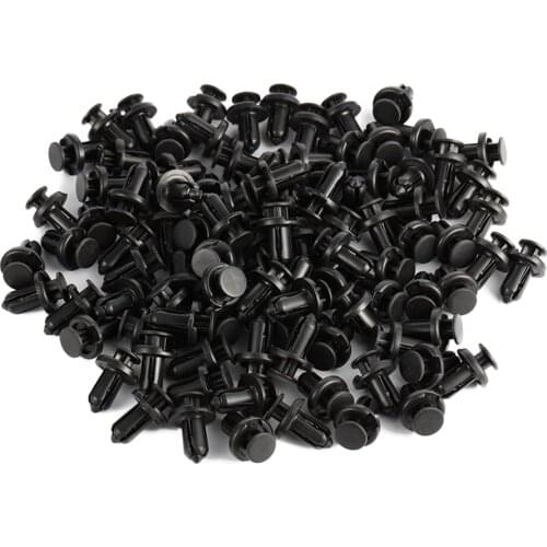 50pcs 10mm Car Fender Rivet Fastener Clips Plastic Hole Car Bumper Retainer Rivet Clip Universal Styling For Honda