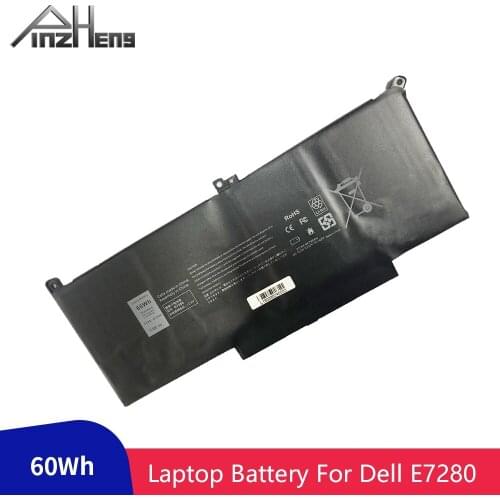PINZHENG F3YGT Laptop Battery For Dell Latitude 12 7000 E7280 E7390 E7480 E7490 E7290 E7380 F3YGT 2X39G 7.6V 60WH Battery