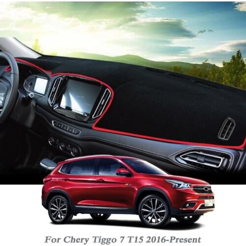 Car Styling Dashboard Protective Mat Shade Cushion Pad Rose MAT For Chery Tiggo 7T15 2016-Present LHD Internal Accessory