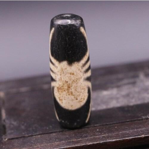 Big Treasure Talisman rare Energy Tibetan Old Agate spider Totem dZi Bead Timestown
