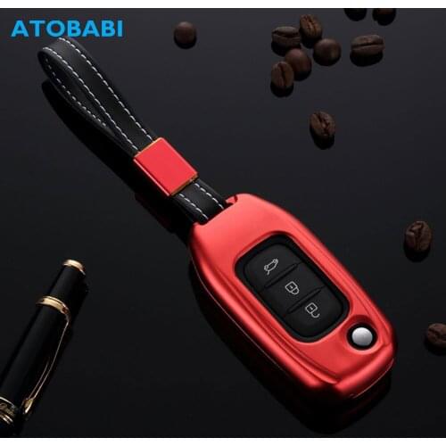 Aluminum Alloy Car Key Case For Renault XP Megan Koleos Kadjar Folding Remote Fob Cover Keychain Protector Bag Auto Accessories