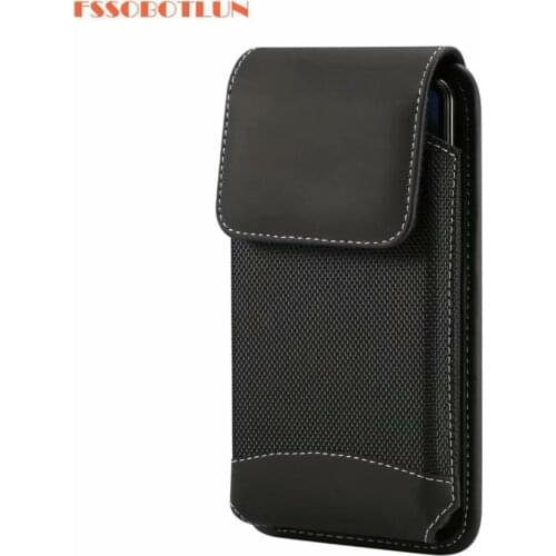 For ASUS ZenFone 5 ZE620KL 5 Lite/5Q ZC600KL 5Z ZS620KL PU Leather Hook Loop Belt Clip Cover Case Black Mobile Phone Waist Bag
