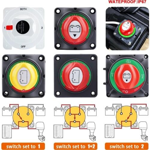 12v/24v/48v Dual Battery Isolator Marine Boat Battery Switch For Yacht Rv Accessories Dual Battery System Disconnector