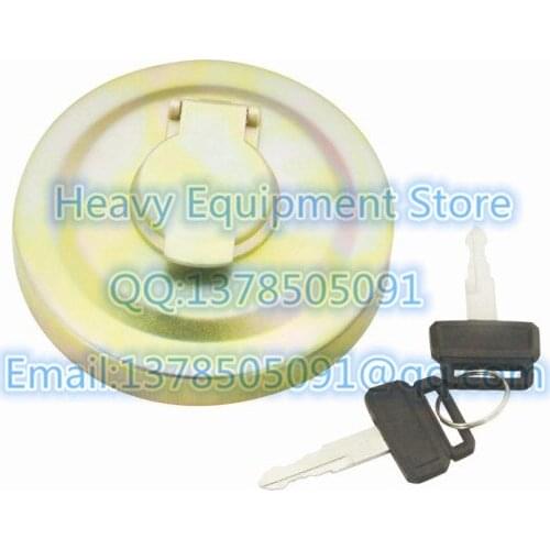 Colorfu Diesel Cover Fuel Tank Cap For Deawoo Doosan Excavator With 2 keys
