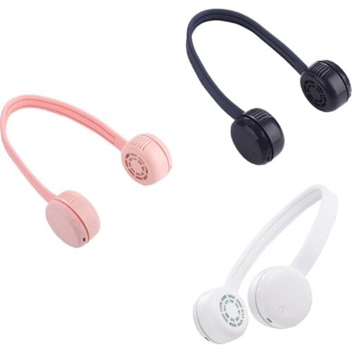 Mini Neck Fan Portable Bladeless USB Rechargeable Mute Sports Fans For Outdoor Travel Ventilador Cooling Fan