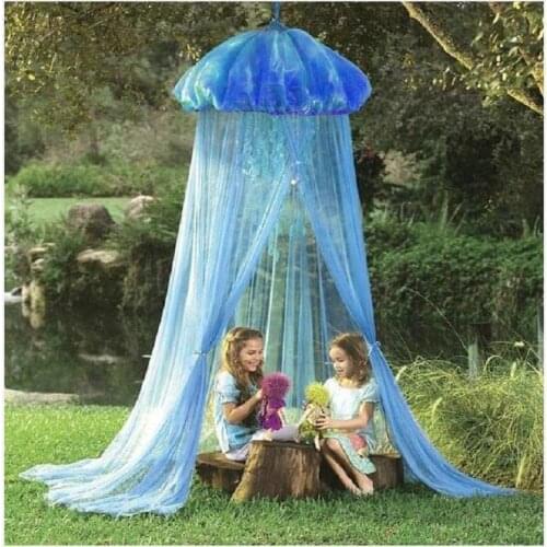 INS New Baby Jellyfish Tent Mysterious Ocean Wind Dome Hanging Bed Curtain Home Decoration Childrens Room Mosquito Net