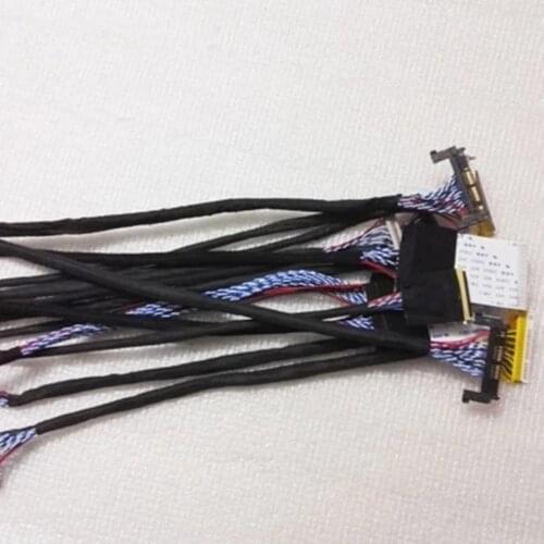 New TV/LCD/LED Screen Tester Tool 14pcs/lot Screen Lines Lcd Panel Lampara Test Cables Support 12-65 Inch LVDS Int